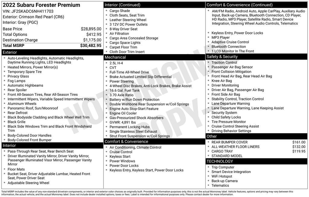2022 Subaru Forester Premium