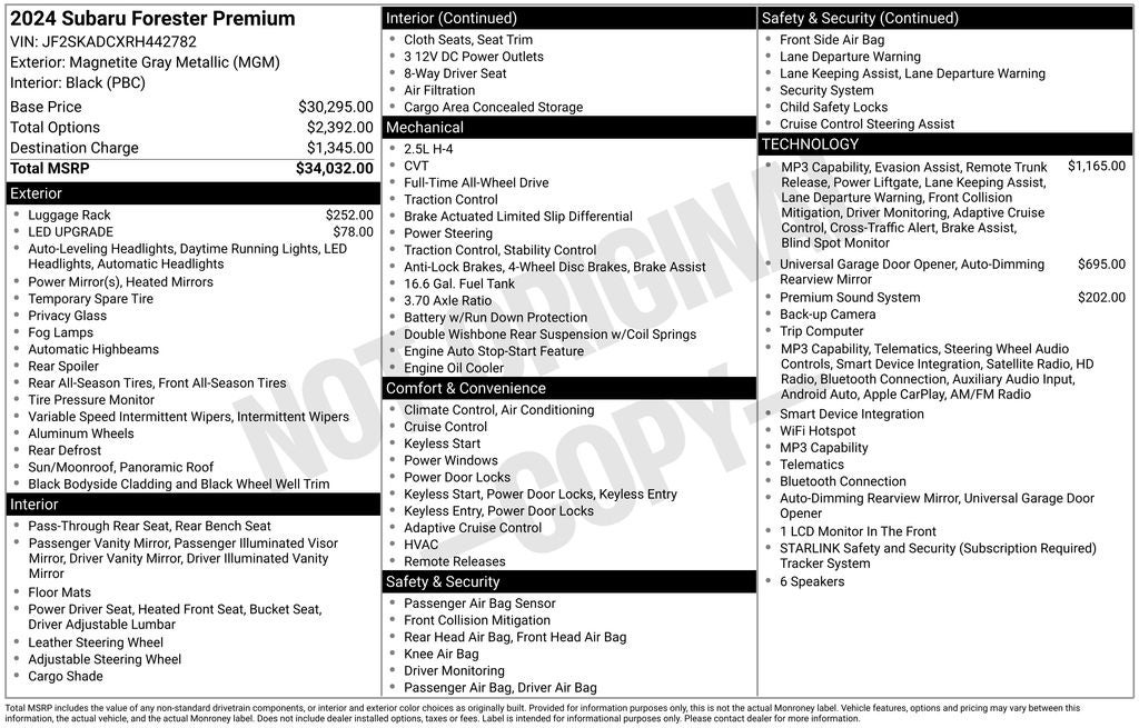 2024 Subaru Forester Premium