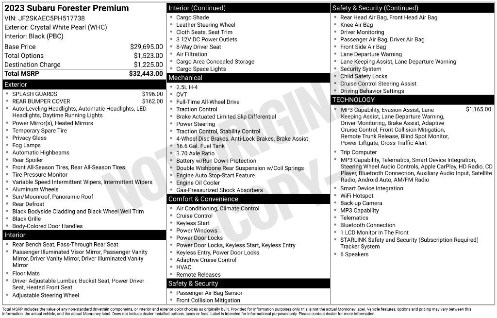 2023 Subaru Forester Premium