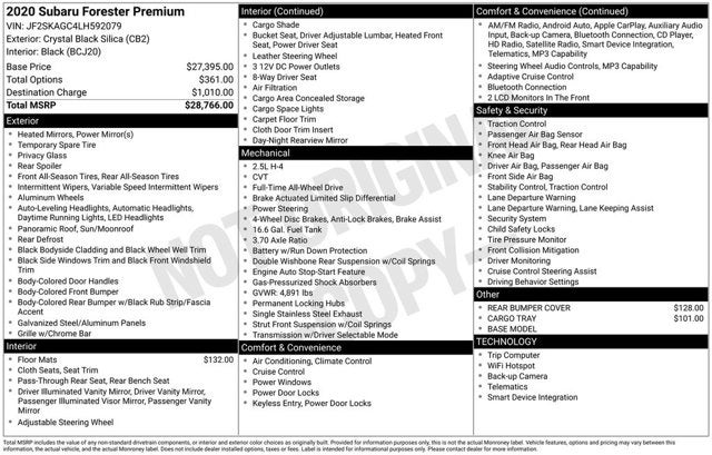 2020 Subaru Forester Premium