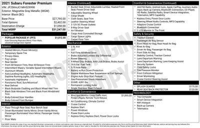 2021 Subaru Forester Premium