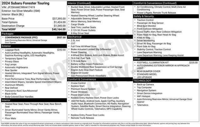 2024 Subaru Forester Touring