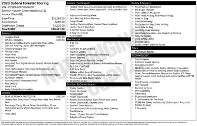 2023 Subaru Forester Touring