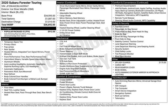 2020 Subaru Forester Touring