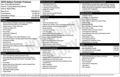 2025 Subaru Forester Premium