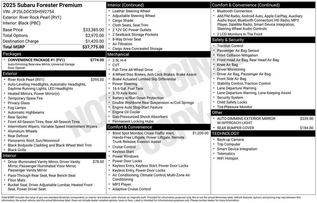 2025 Subaru Forester Premium