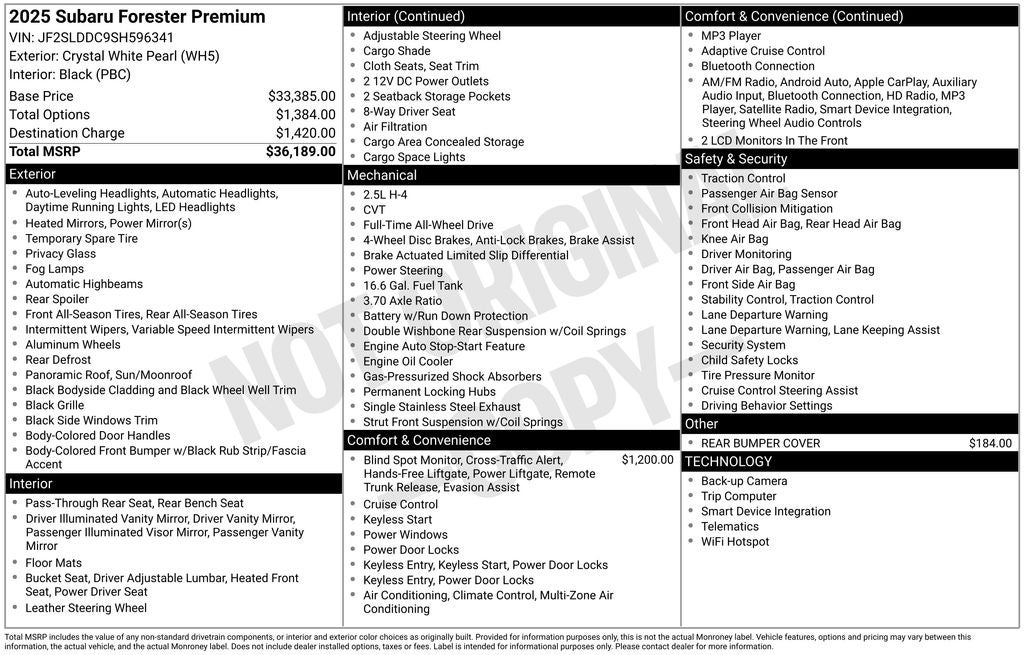 2025 Subaru Forester Premium