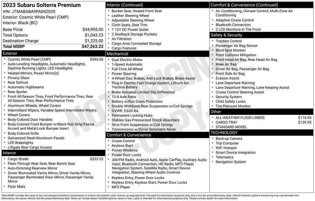 2023 Subaru Solterra Premium