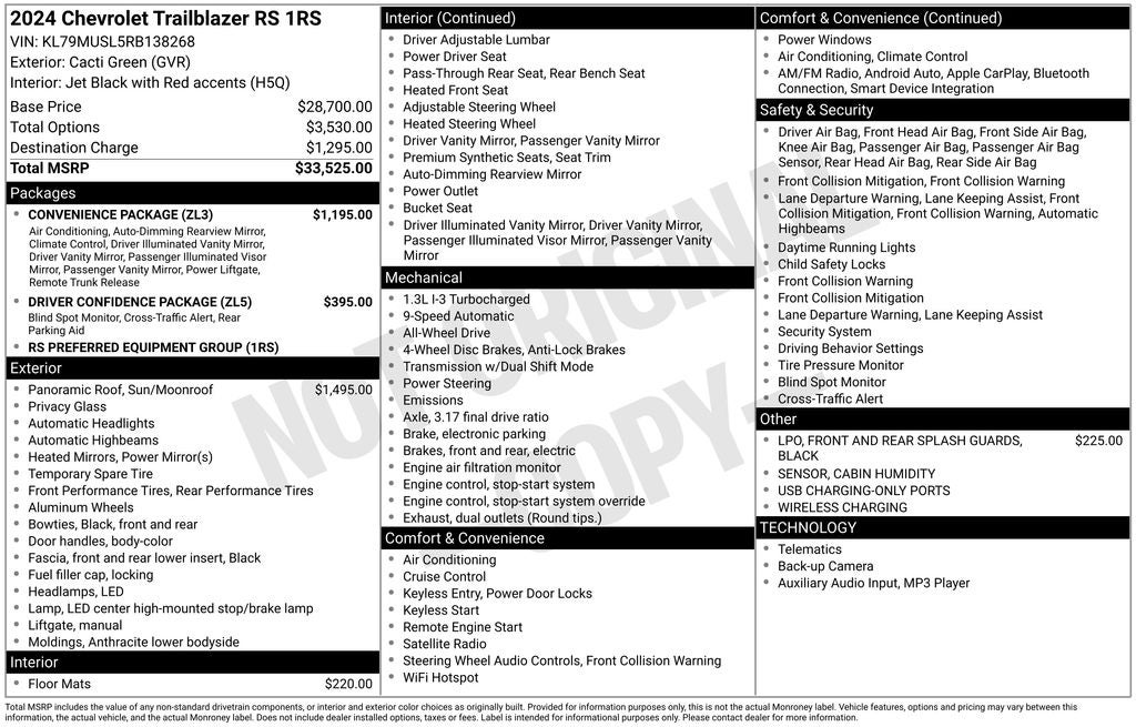 2024 Chevrolet TrailBlazer RS