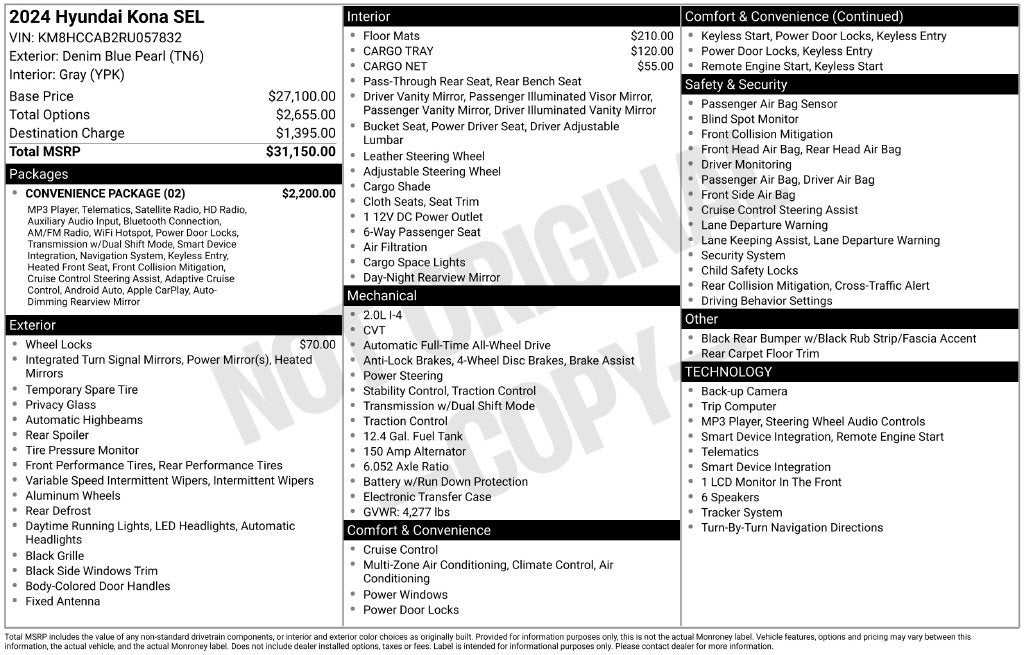 2024 Hyundai Kona SEL