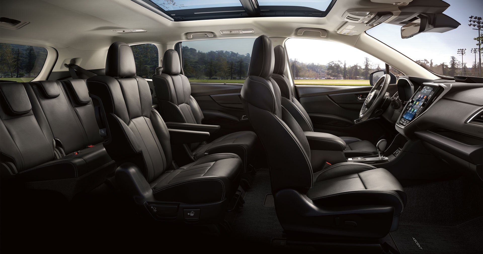 2026 Subaru Ascent Limited 7-Passenger Shown in Slate Black Leather