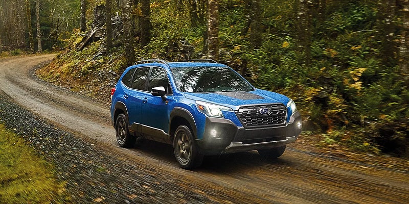 Subaru Forester driving on road