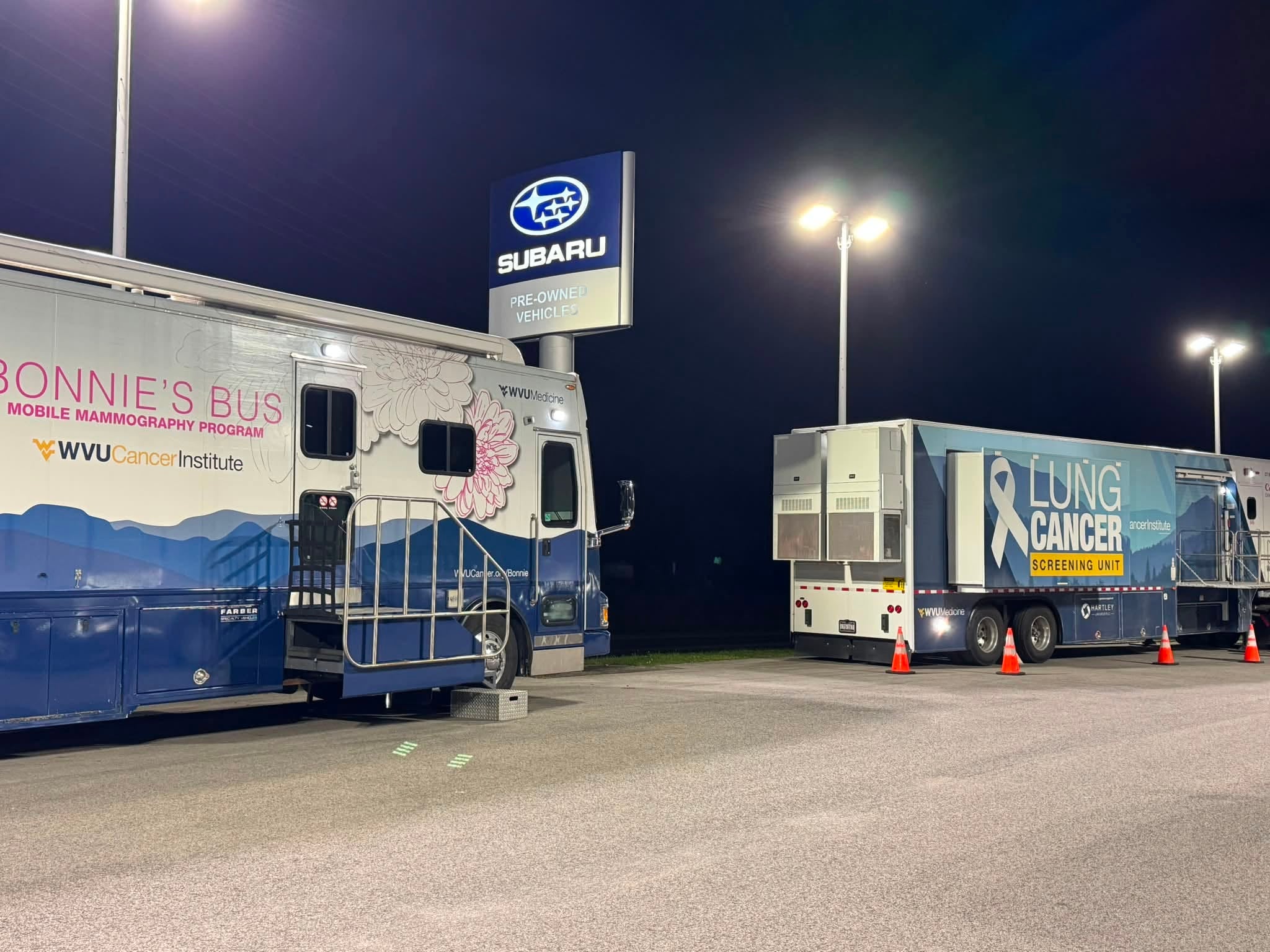 Bonnie and LUCAS Buses at Jenkins Subaru